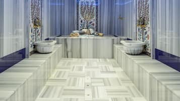 Salas de tratamientos para parejas, sauna, baño turco, masajes