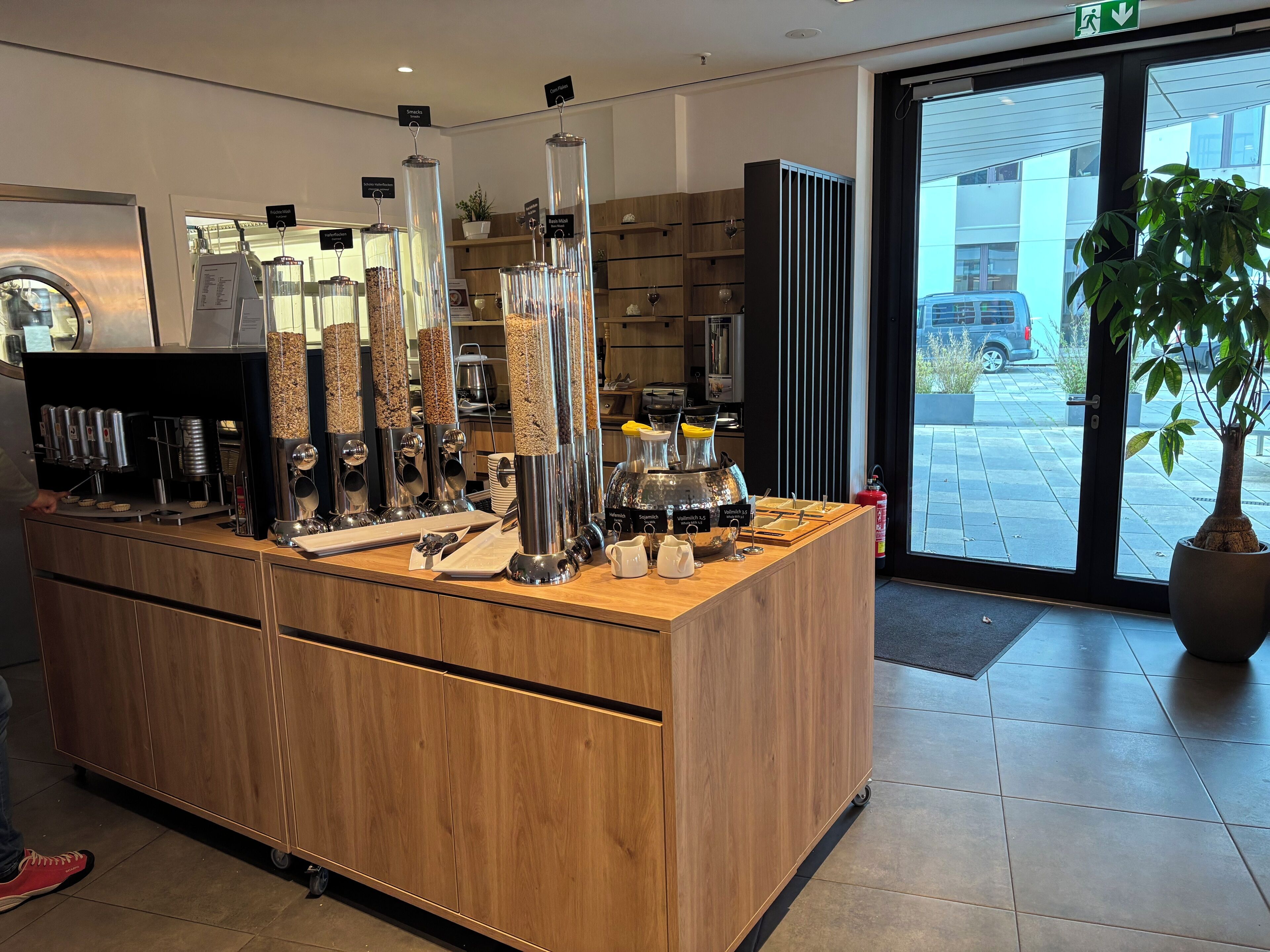 daily buffet breakfast (eur 18 per person)