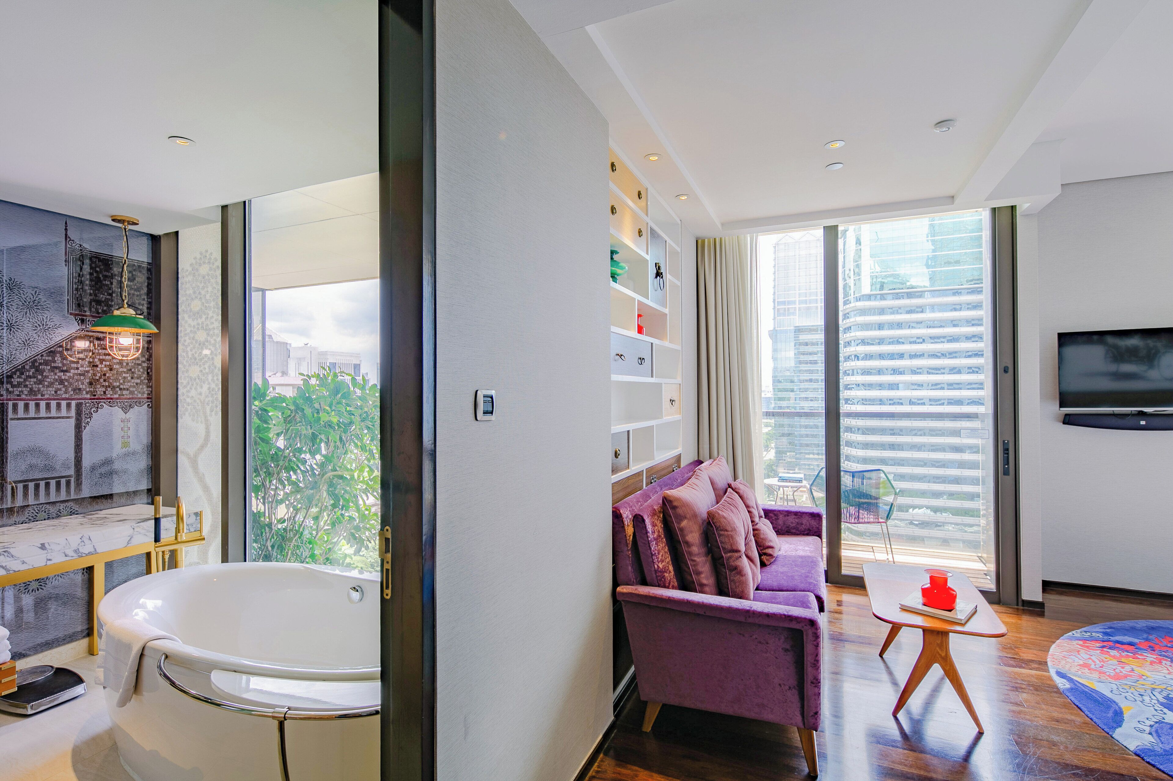 premium room, 1 king bed, balcony, city view | city view