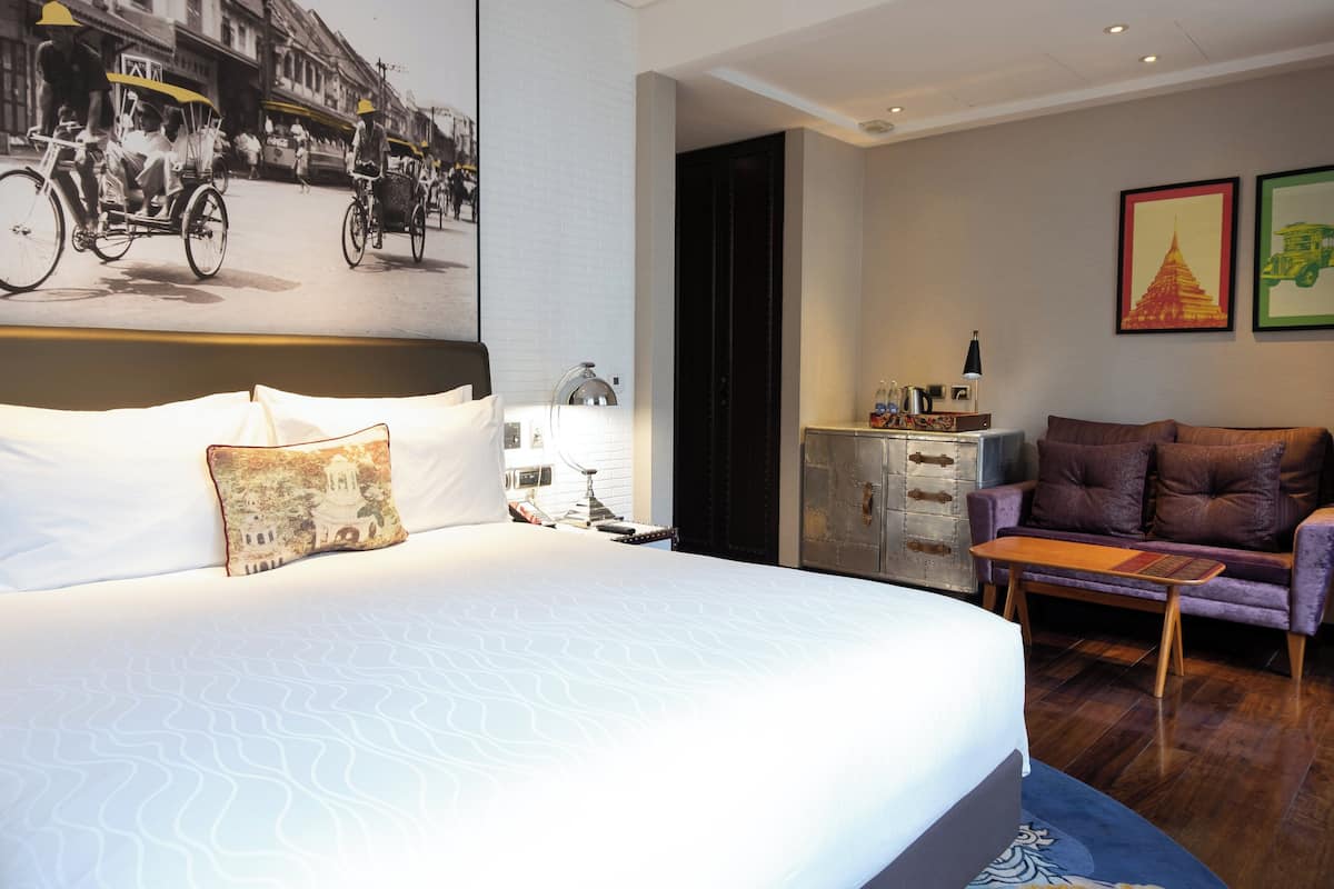1 slaapkamer, luxe beddengoed, een kluis op de kamer