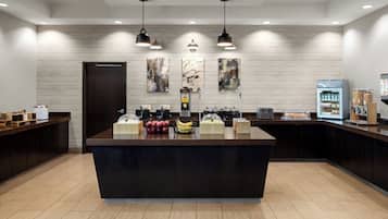 Free daily buffet breakfast