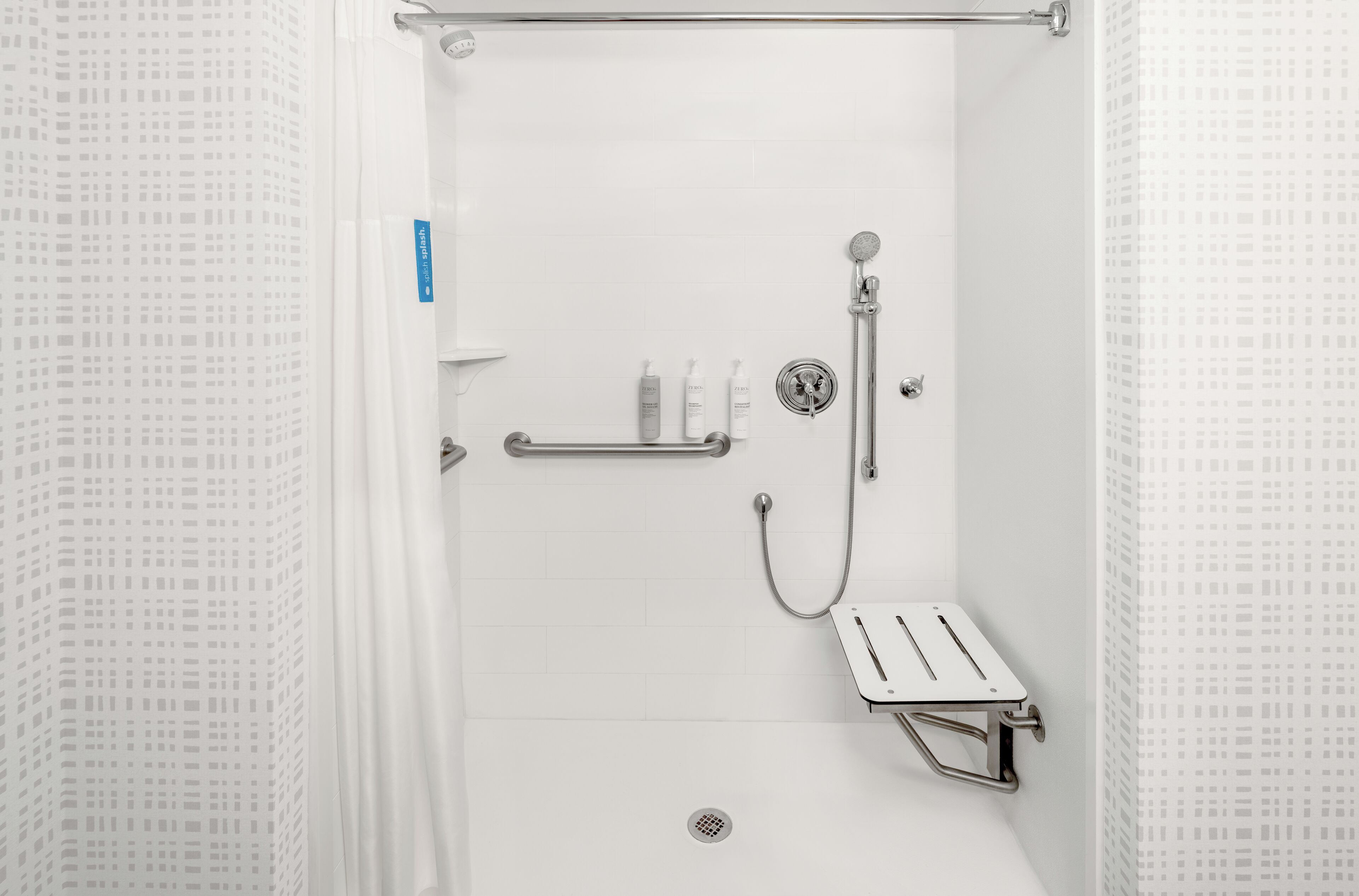 free toiletries, hair dryer, towels