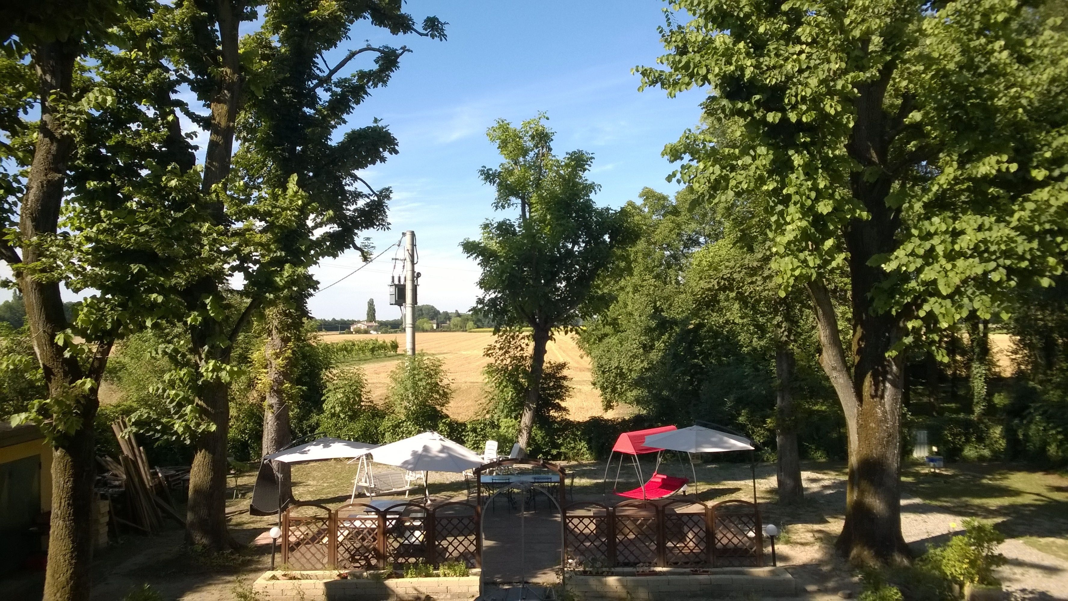 Blick von der Unterkunft