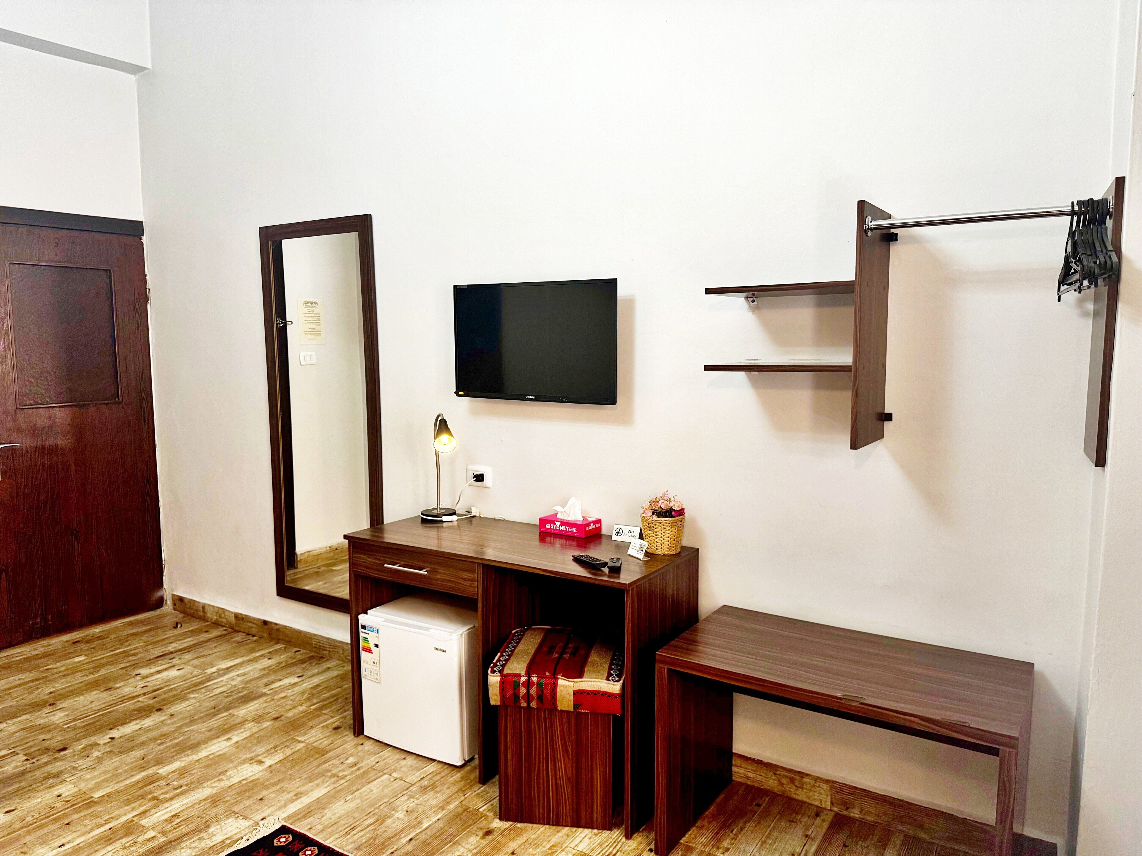 classic double room | in-room safe, desk, laptop workspace, iron/ironing board