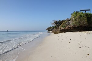 On the beach, beach bar