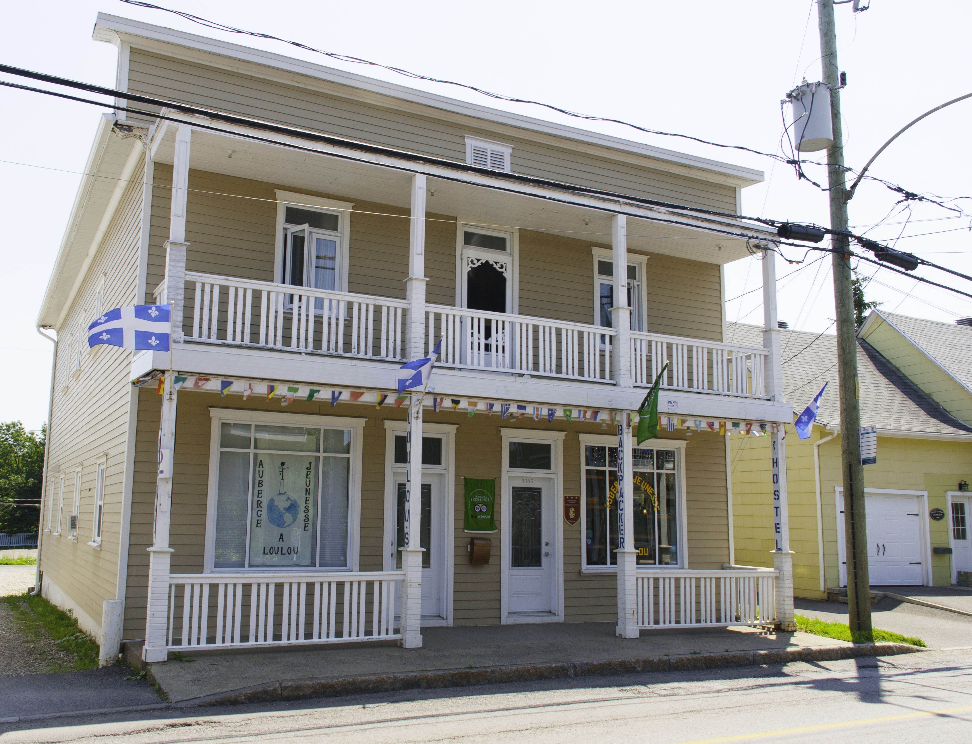 Façade de l’hébergement