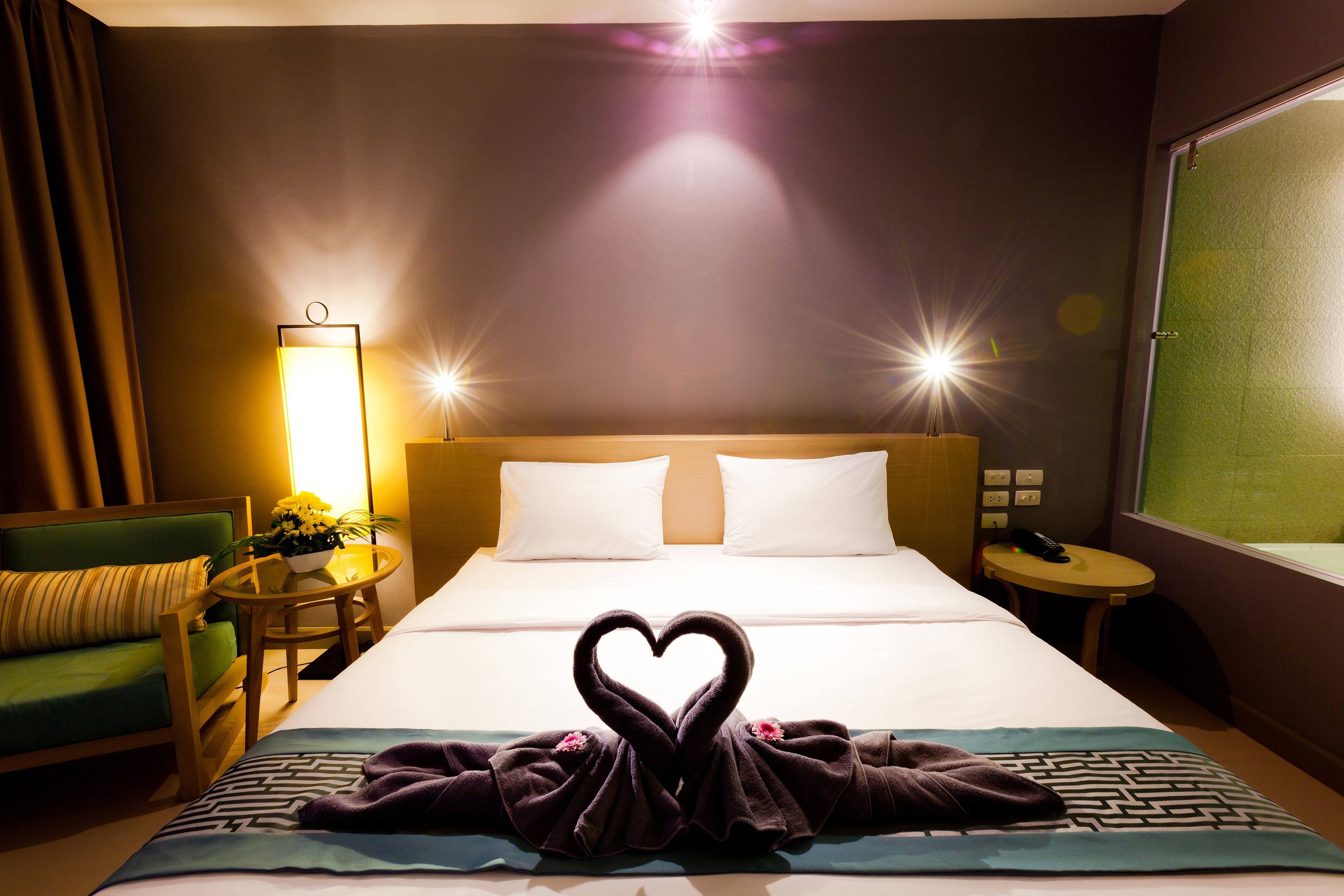 premium bedding, in-room safe, desk, blackout curtains