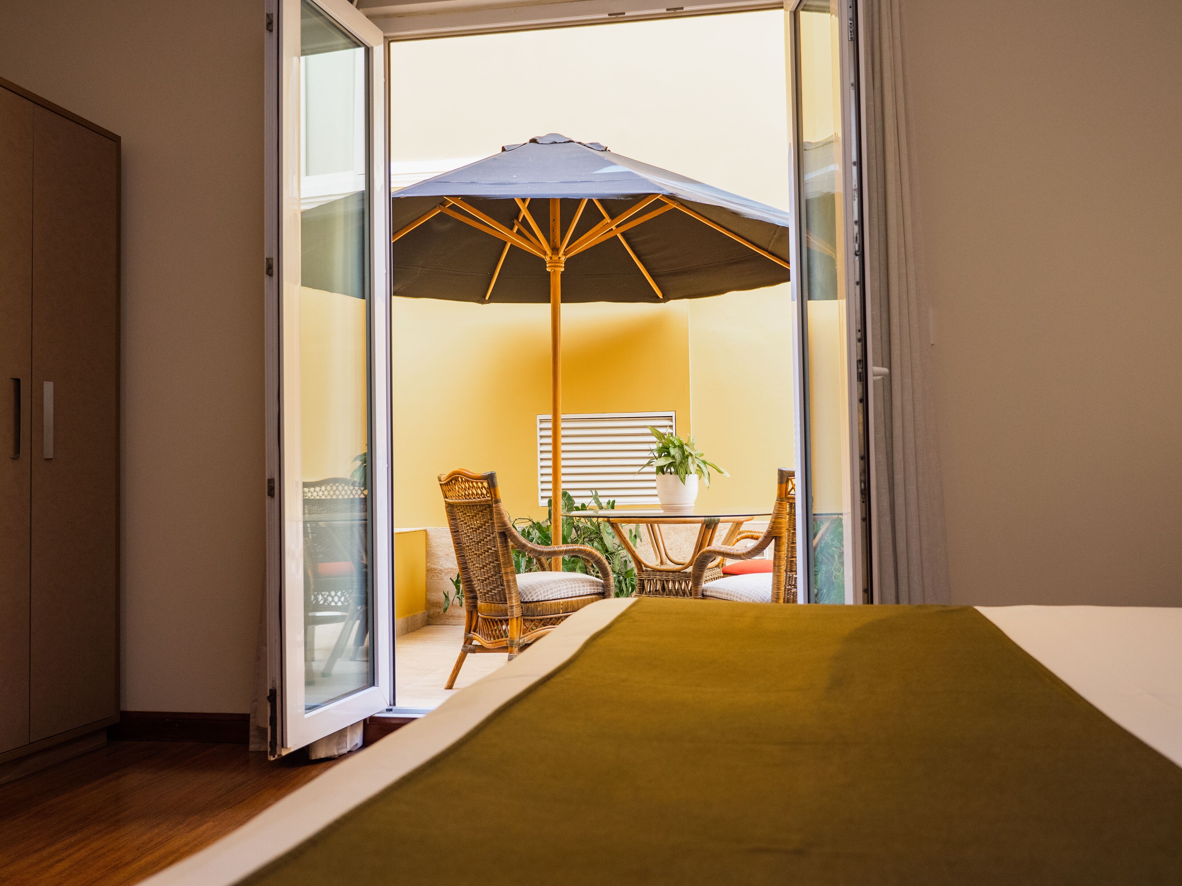 superior room, 1 king bed, terrace | 1 bedroom, minibar, in-room safe, desk