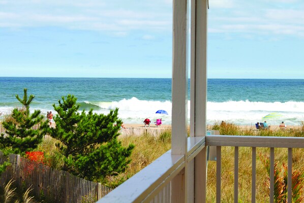 Standard Room, 2 Double Beds, Oceanfront | Beach/ocean view