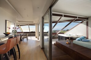 Penthouse, 2 Bedrooms, City View | Premium bedding, minibar, in-room safe, desk - Double-Six Luxury Hotel (Seminyak)