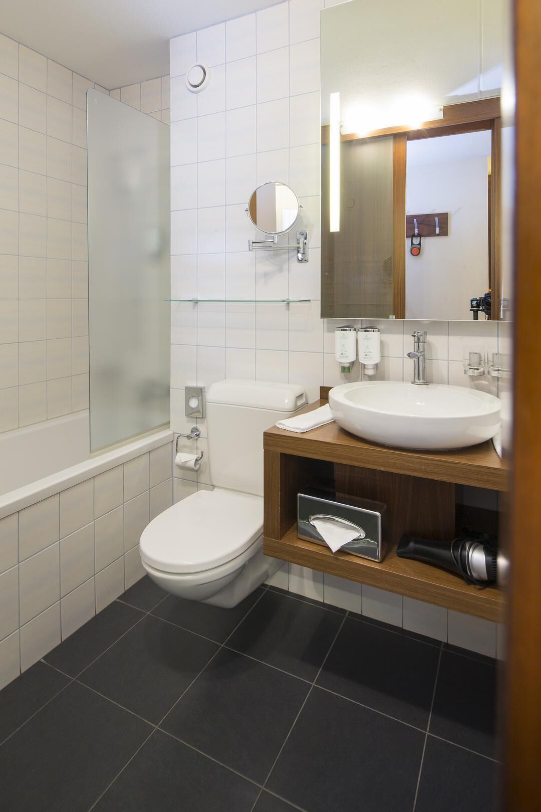 free toiletries, hair dryer, bathrobes, slippers