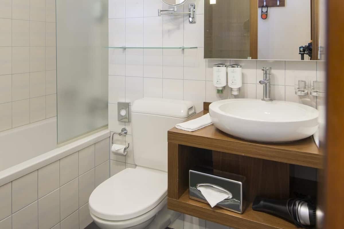 free toiletries, hair dryer, bathrobes, slippers