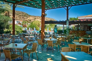 Dinner served, Mediterranean cuisine