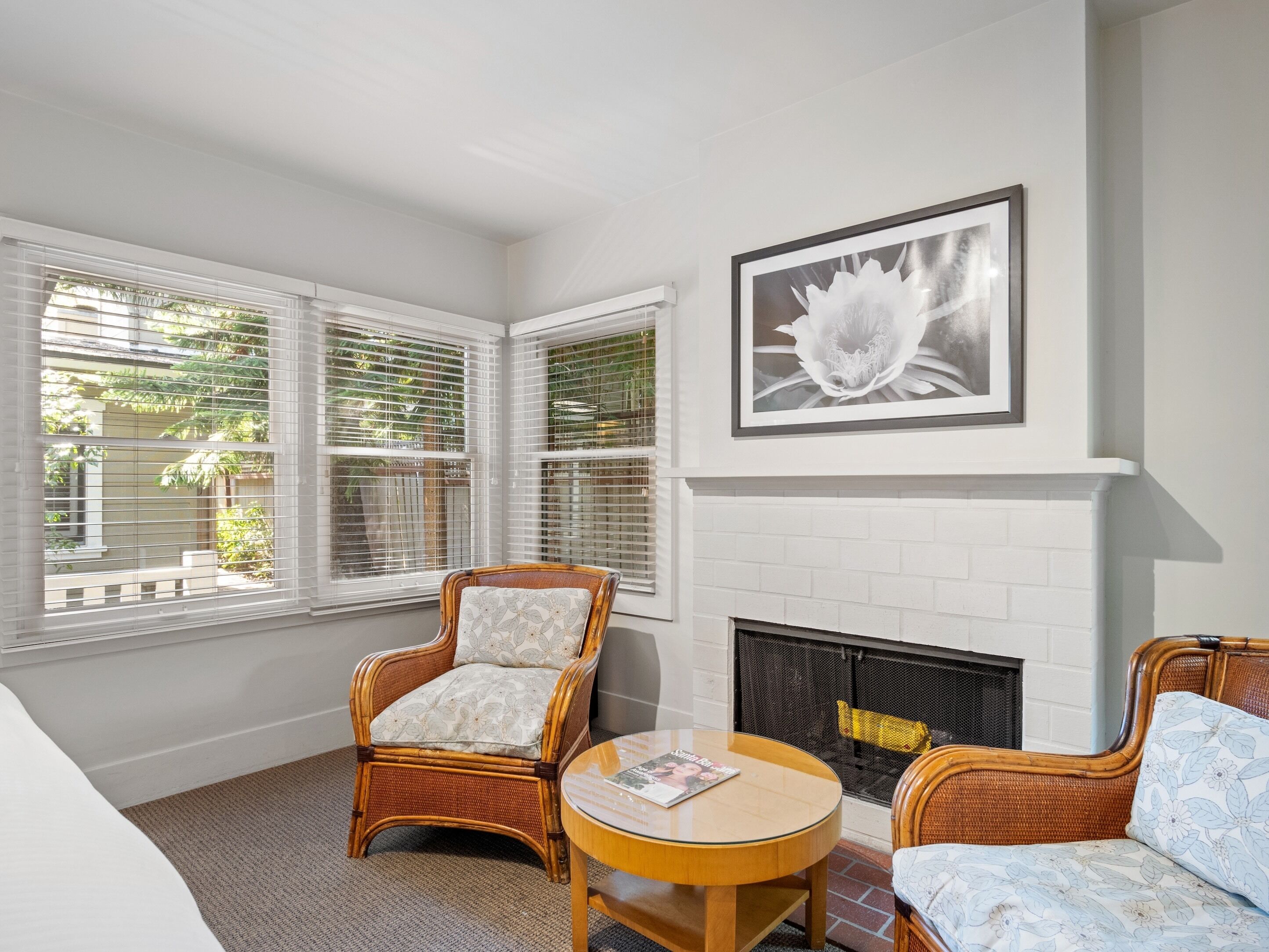 signature single room, 1 king bed, fireplace, garden area | premium bedding, pillow-top beds, individually decorated