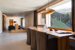 Superior Apartment, 4 Bedrooms (incl. Cleaning & Bedding Fee) | Living area | Flat-screen TV, foosball, table tennis, books - Rocksresort (Laax)