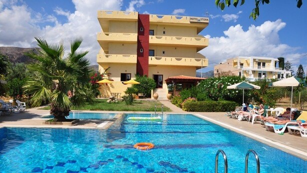 Seasonal outdoor pool, open 9:00 AM to 10:00 PM, pool umbrellas - Stork Hotel (Malevizi)