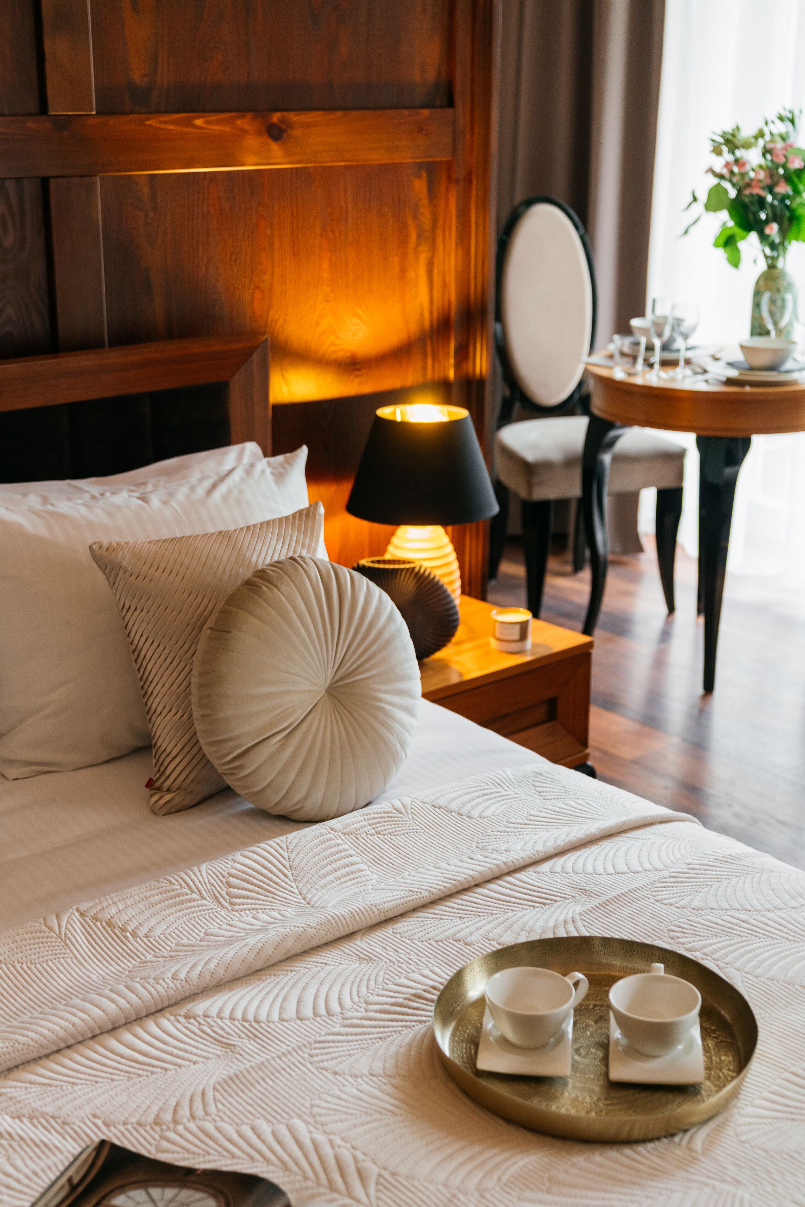 deluxe studio | 1 bedroom, premium bedding, desk, laptop workspace