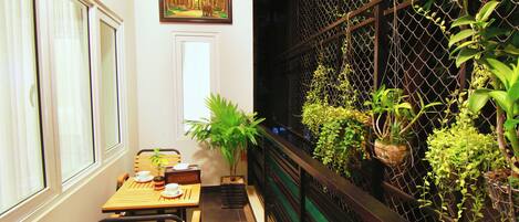Wisteria Suite | Vue depuis le balcon