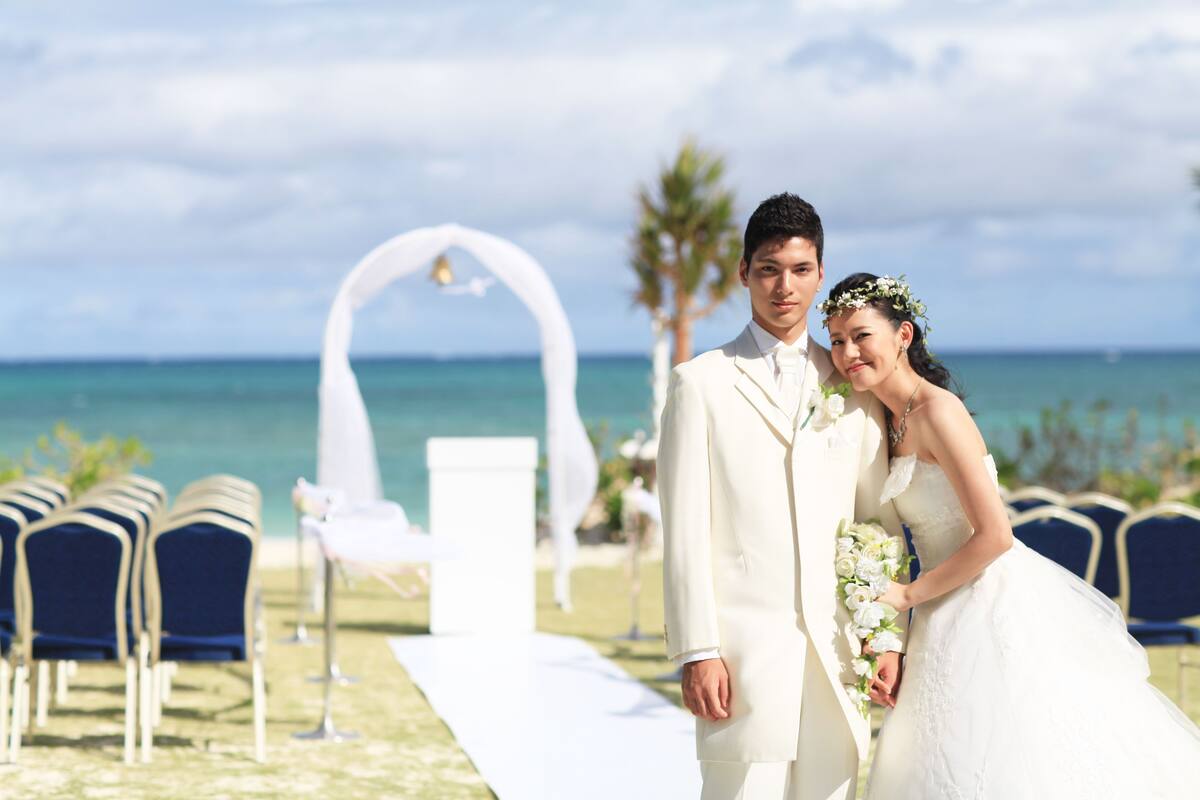 outdoor wedding area