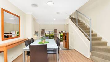 2 Bedroom Spa Apartment | Living area | 42-cm flat-screen TV with digital channels, TV