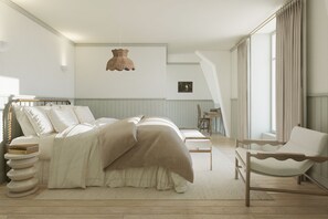 Deluxe Double Room | Premium bedding, minibar, in-room safe, soundproofing - Château de Cîteaux - Fontenille Collection (Meursault)