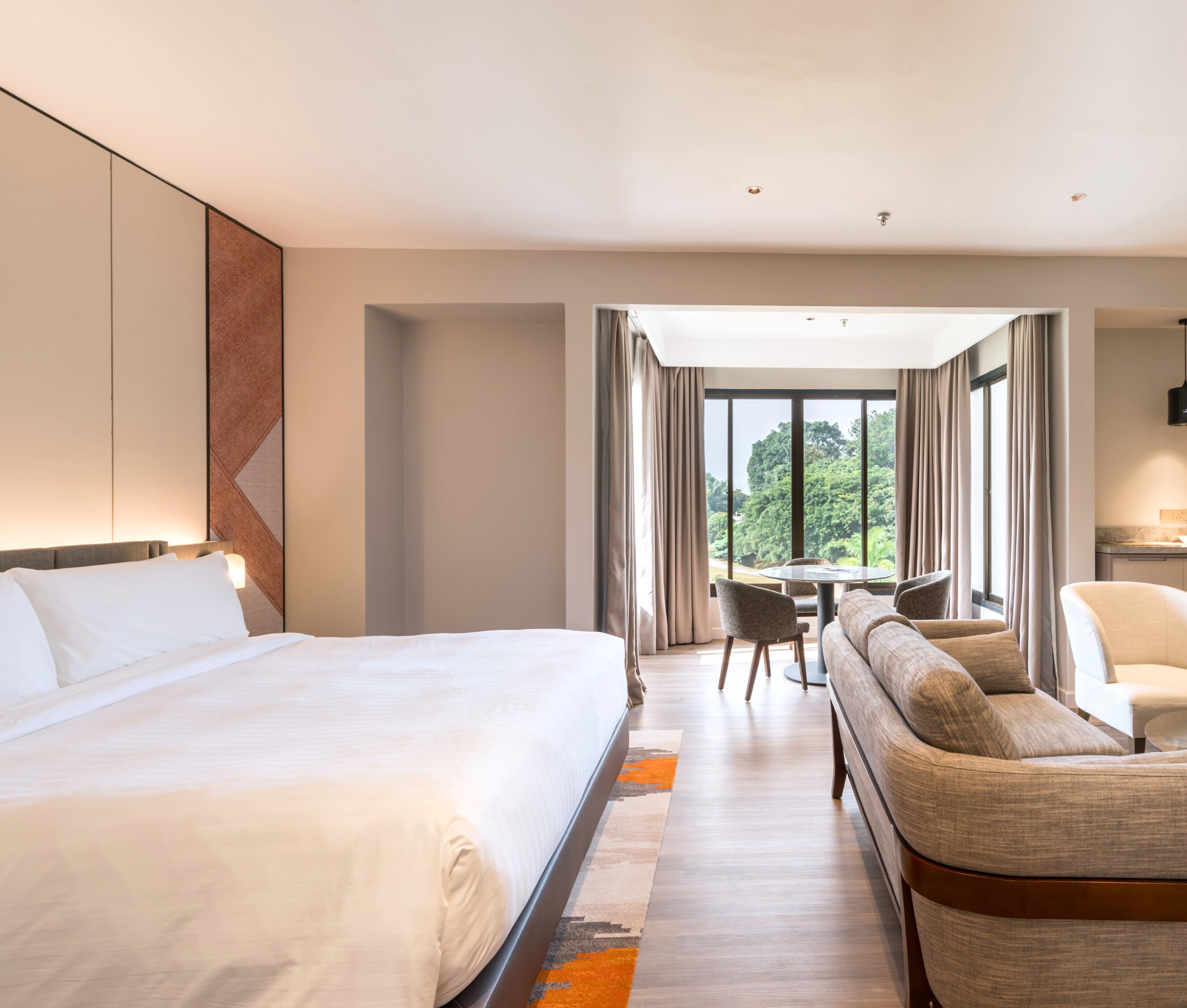 Minibar, in-room safe, desk, blackout curtains