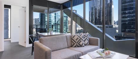 In-room safe, desk, blackout curtains, soundproofing