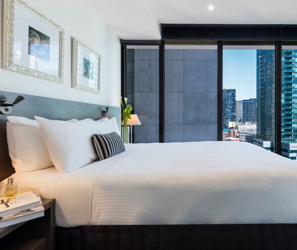 In-room safe, desk, blackout curtains, soundproofing