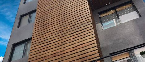 Majoituspaikan julkisivu