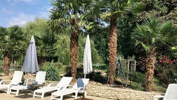 Piscine extérieure, piscine chauffée