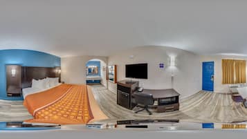 Standard Room, 1 King Bed, Non Smoking | Desk, blackout drapes, iron/ironing board, free WiFi