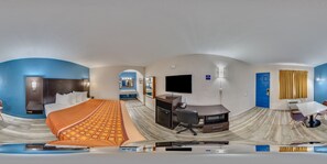 Habitación estándar, 1 cama King size, para no fumadores | Escritorio, cortinas blackout y tabla de planchar con plancha