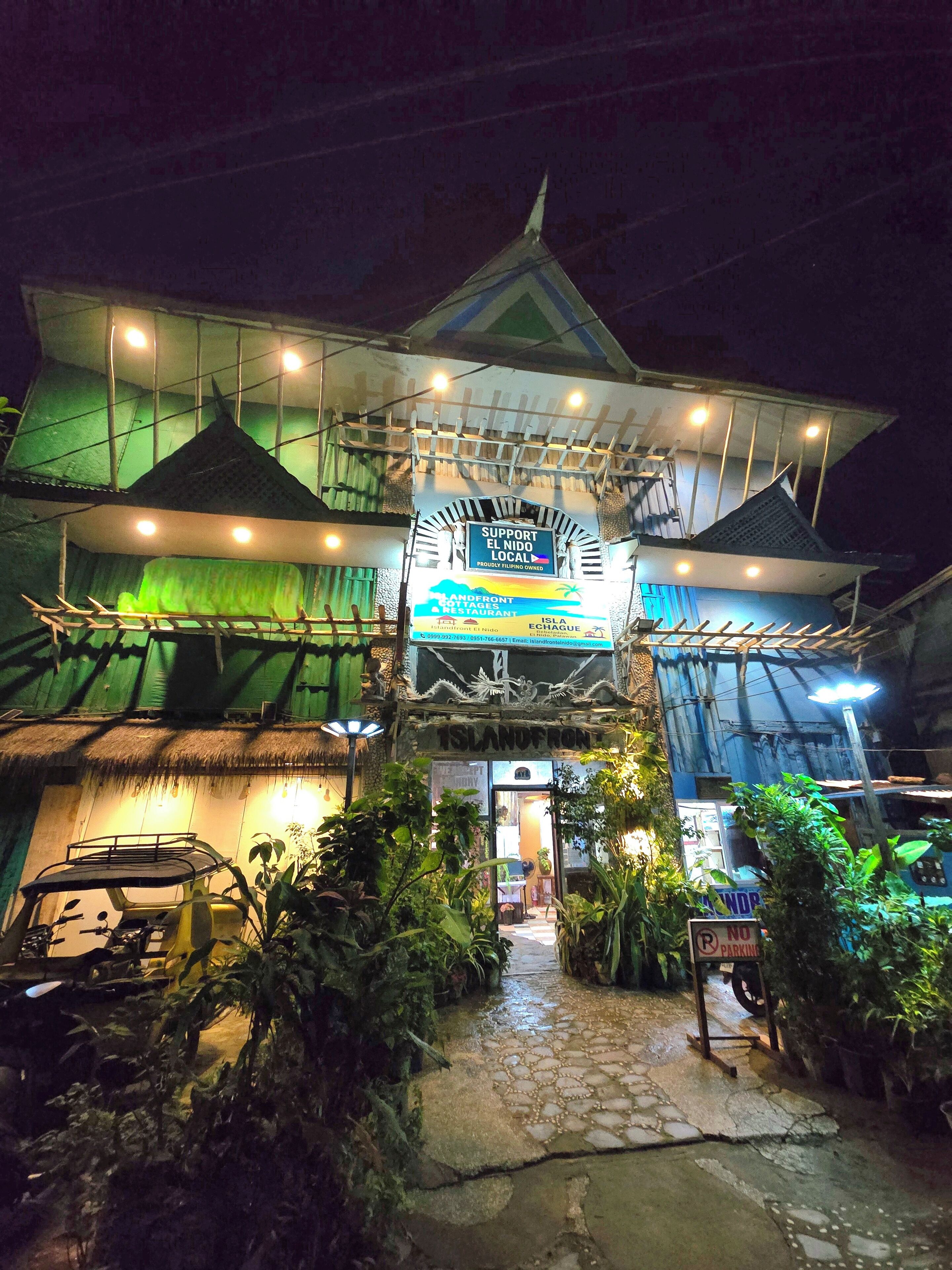 Overnatningsstedets facade