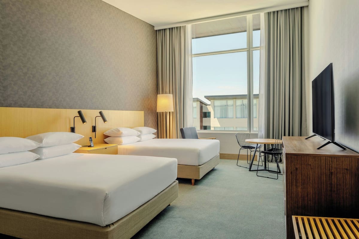 Club Room, 2 Queen Beds, Non Smoking | Minibar, in-room safe, desk, laptop workspace