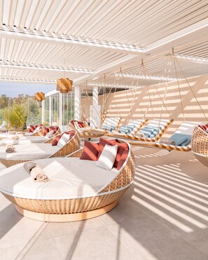 Behandlingsrom for par, badstue, boblebad og tyrkisk bad/hamam