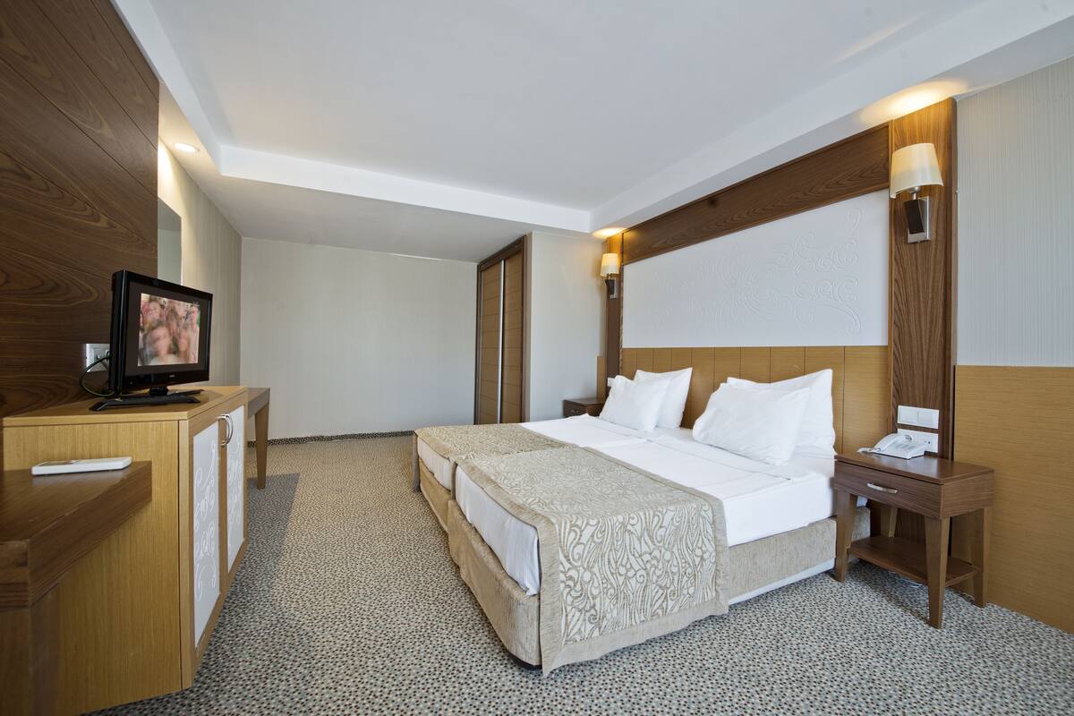 Minibar (free items), in-room safe, WiFi (surcharge), bed sheets