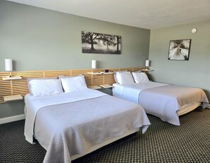 Tweepersoonskamer, 2 queensize bedden | Een strijkplank/strijkijzer, gratis babybedden, gratis wifi, beddengoed