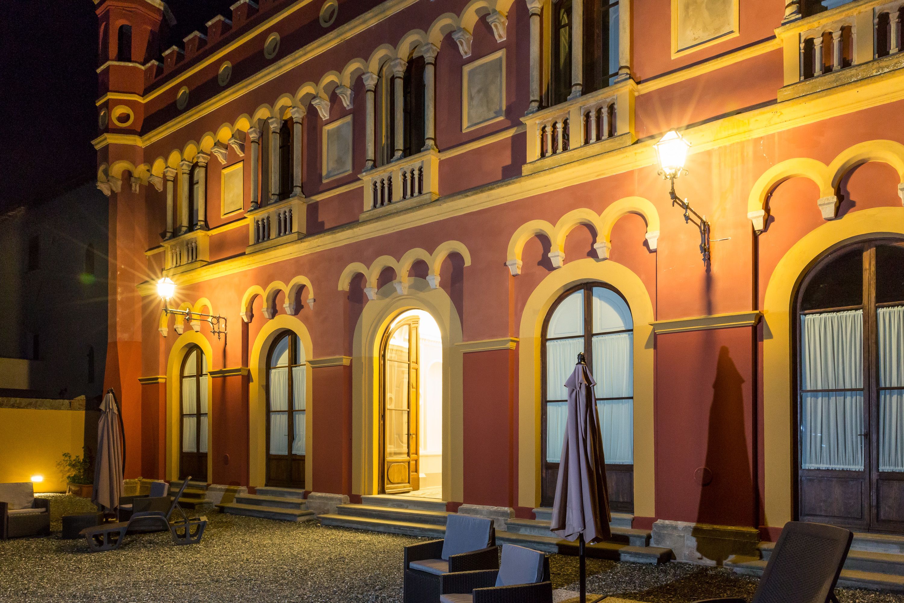 Front of property – evening/night