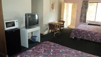 Room, 2 Queen Beds | Living area | TV