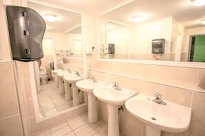 Free toiletries, hair dryer, towels