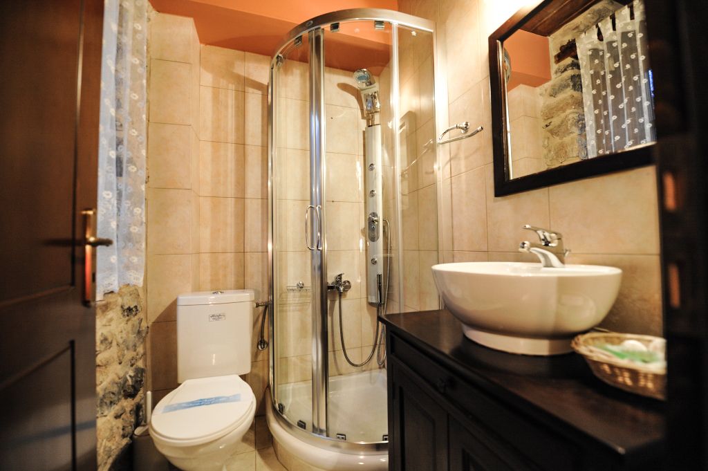 shower, free toiletries, hair dryer, slippers