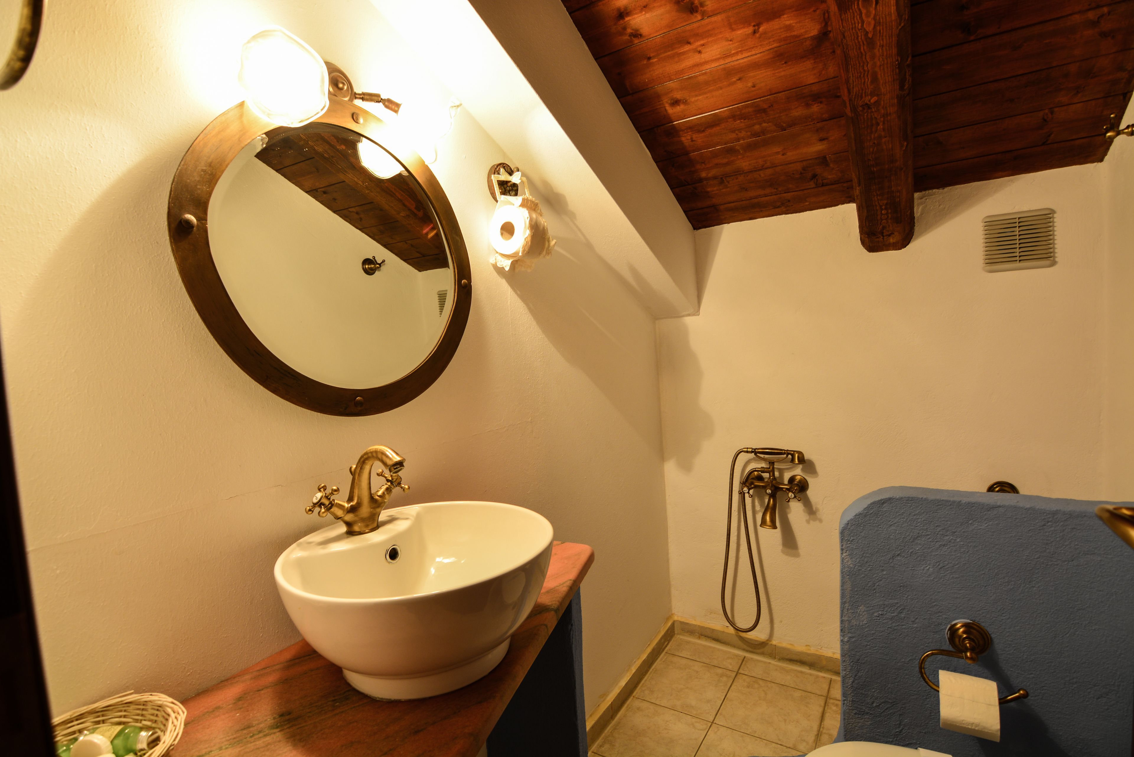 shower, free toiletries, hair dryer, slippers