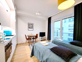 Studio (City Center Area) | Living area | Flat-screen TV