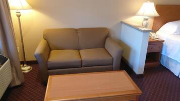 Premium bedding, pillowtop beds, desk, blackout drapes