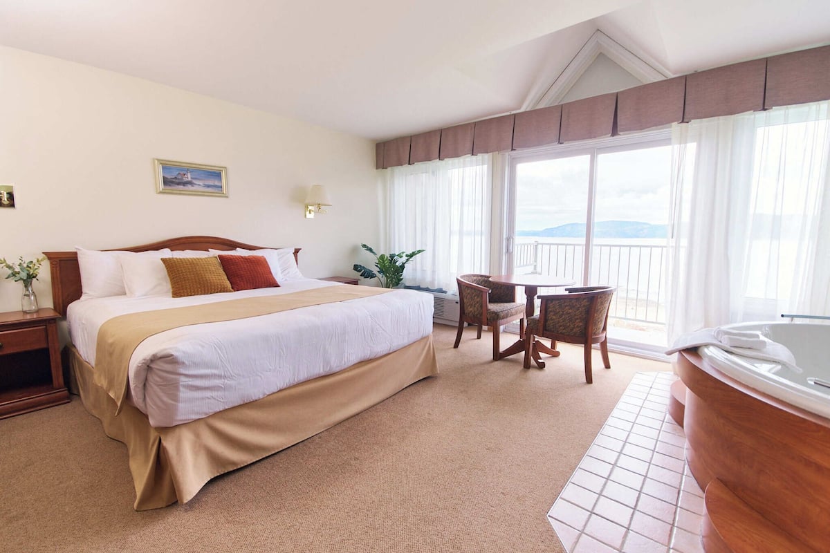 1 bedroom, desk, blackout curtains, iron/ironing board