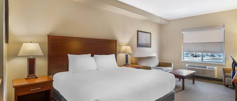 Standard Room, 1 King Bed, Non Smoking, Refrigerator & Microwave (with Sofabed) | Premium bedding, desk, laptop workspace, blackout curtains