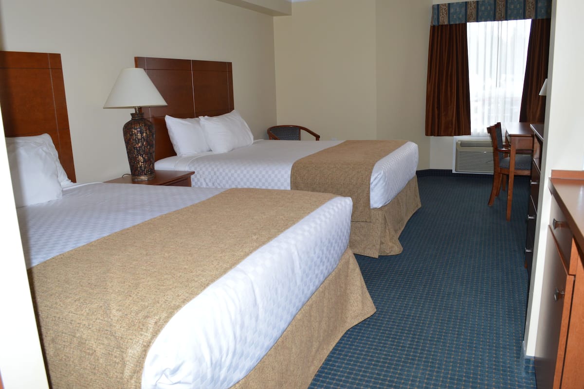 Standard Room, 2 Queen Beds, Accessible | Iron/ironing board, free WiFi, bed sheets, wheelchair access