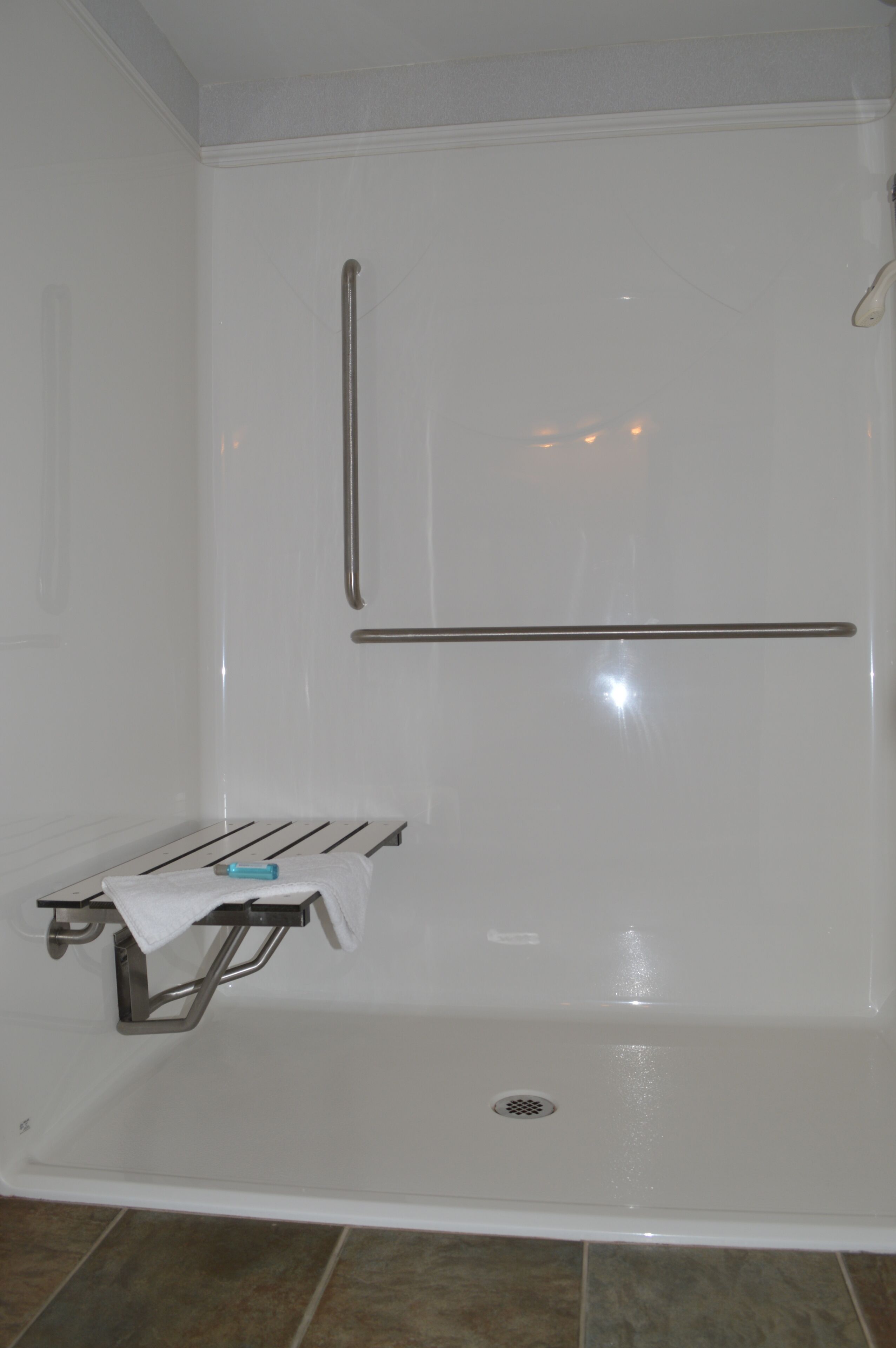 standard room, 2 queen beds, accessible | bathroom | hair dryer, towels