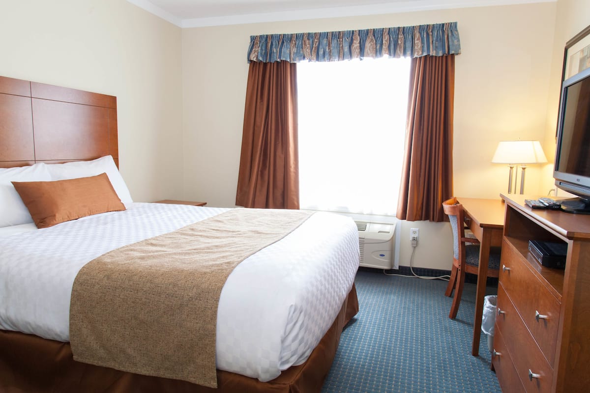 Standard Room, 1 Queen Bed | Iron/ironing board, free WiFi, bed sheets, wheelchair access
