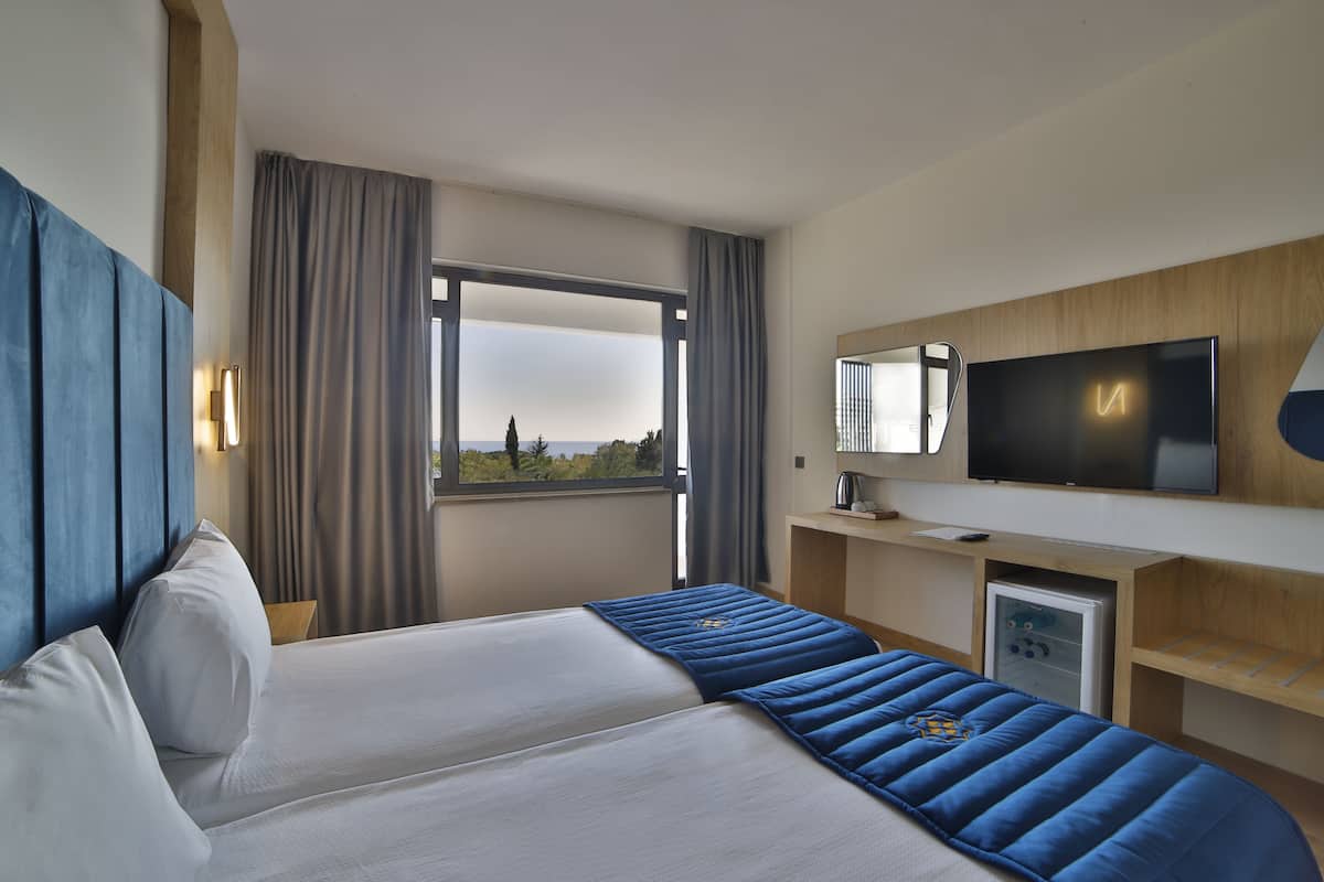 Minibar, in-room safe, WiFi (free), bed sheets